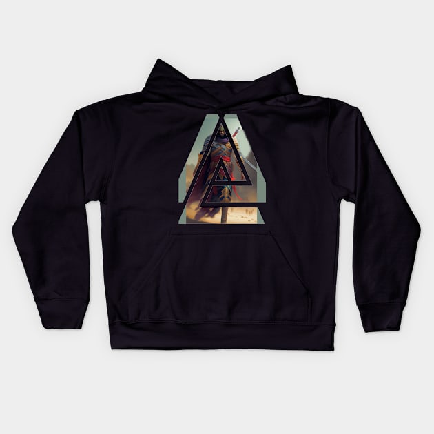 Silent Shadows: Warrior Assassin Kids Hoodie by Fadedstar